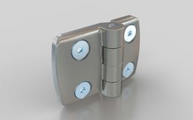 Aluminium-Kombischarnier, nicht aushängbar, 69 x 48 mm