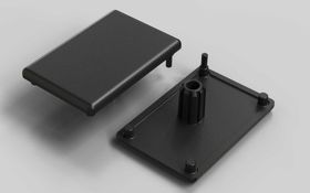 Abdeckkappe ESD, 30 x 45 mm, schwarz, Nut 8
