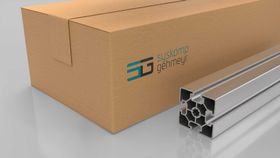 Aluminiumprofil, 60 x 60 mm, L, Nut 10