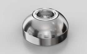 Teller für Gelenkstellfüße, D=40 mm, Kugelkopf-D=15 mm