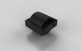 Rolleinsatz D28 ESD, Rollenabstand 33 / Teilung 33 für Aluminium Rollenprofil, ohne Spurkranz