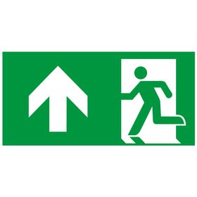 Rettungszeichen nachleuchtend; Fahnenschild