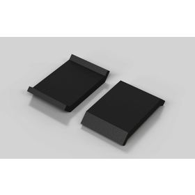 Abdeckkappe für Winkel 20 x 20, ESD, schwarz, Nut 6