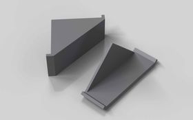 Abdeckkappe für Winkel 20 x 40, signalgrau RAL 7004, Nut 6
