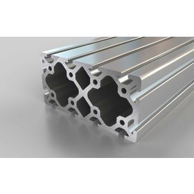 Aluminiumprofil, 160 x 80 mm, Nut 8