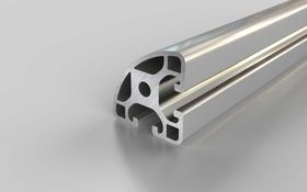 Aluminiumprofil R40L 90°, Nut 8