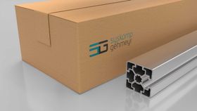 Aluminiumprofil, 45 x 45 mm, L, 1N, Nut 10