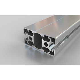 Aluminiumprofil, 90 x 45 mm, L, 2N, Nut 10