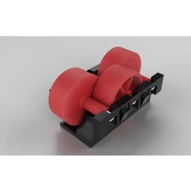 Rollenelement H26, Rollenabstand 16,5 / Teilung 50 für Aluminium Rollenprofil