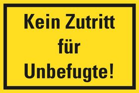 Hinweisschild; zur Wandmontage