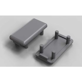 Abdeckkappe, 22,5x45 mm, Nut 10