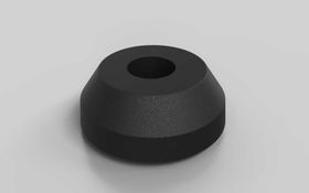 Teller für Gelenkstellfüße, D=60 mm, Kugelkopf-D=15 mm