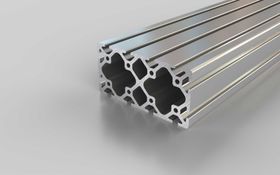 Aluminiumprofil, 120 x 60 mm, Nut 6
