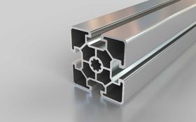 Aluminiumprofil, 60 x 60 mm, L, Nut 10