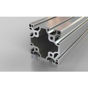 Aluminiumprofil, 80 x 80 mm, L, Nut 8