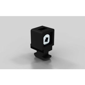 Variofix-Block mit Vierkantmutter M6 und Sicherungsring M6, Nut 10