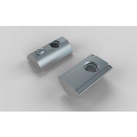 Nutenstein einschwenkbar, mit Federkugel, gekerbt, M6, Nut 8