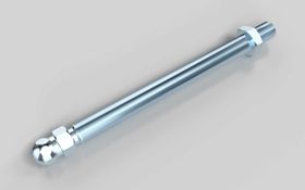 Gewindestange für Gelenkstellfüße, M12 x 150 mm, Kugelkopf-D=15 mm