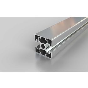 Aluminiumprofil, 45 x 45 mm, L, 2N, Nut 10