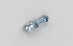 Gewindestange für Gelenkstellfüße, M8 x 25 mm, Kugelkopf-D=15 mm