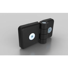 Kunststoffscharnier schwer, nicht aushängbar, 30 x 45 mm, Nut 8/10