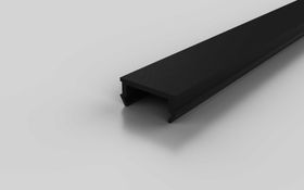 Abdeckprofil ESD, schwarz RAL 9005, Nut 8