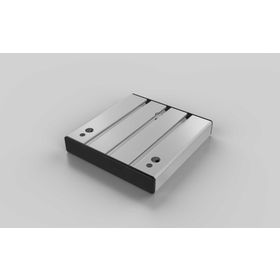 Bodenplatten, 160 x 160 mm, silberfarbig, Nut 8