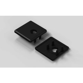 Abdeckkappe Schutzgitterprofil 30 × 30, mit Loch