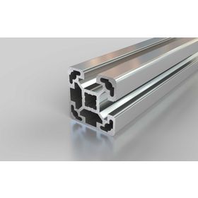 Aluminiumprofil, 40 x 40 mm, L, 2NVS, Nut 10