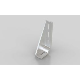 Fundamentwinkel, 117 × 57 × 28 mm, Stahl, verzinkt und transparent chromatiert