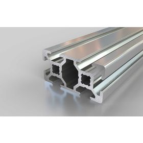 Aluminiumprofil, 20 x 40 mm, Nut 6