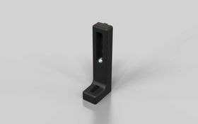 Bodenwinkel mit Höhenverstellung 160 x 60 x 38, schwarz, Nut 8