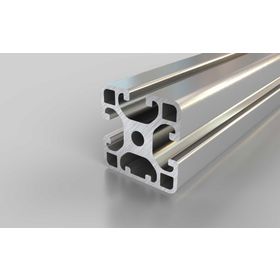 Aluminiumprofil, 40 x 40 mm, L, 1N, Nut 8