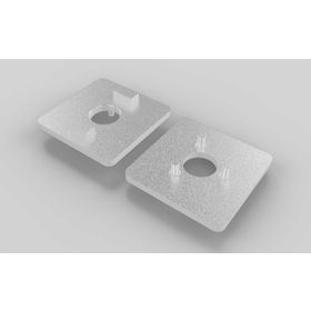 Adapterplatte für Bockrolle, Nut 10