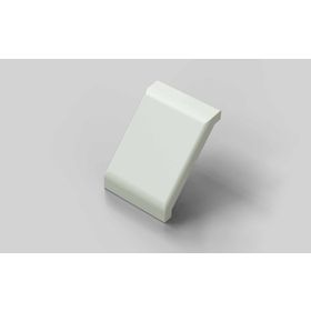 Abdeckkappe für Winkel 40 x 40, lichtgrau RAL 7035, Nut 10