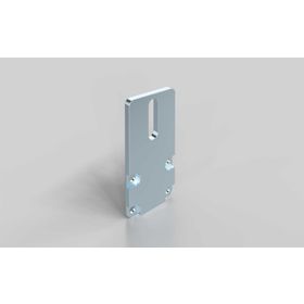 Abschlussplatte 40 x 80 mm, für Aluminium Rollenprofil