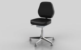 Arbeitsdrehstuhl Reinraum Basic, Sitzhöhe 470 - 610 mm
