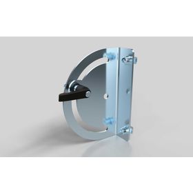 Schwenkbefestigung 180°, inklusive Klemmhebel, Nut 10/8