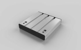 Bodenplatten, 160 x 160 mm, silberfarbig, Nut 8
