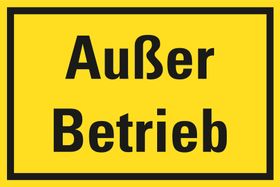 Hinweisschild; zur Wandmontage