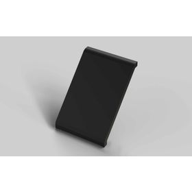 Abdeckkappe für Winkel 80x80, ESD, schwarz, Nut 10