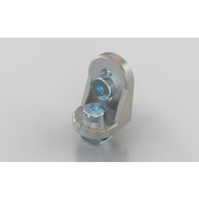 Drehwinkel 30 × 30 silber pulverbeschichtet, Nut 10