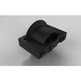 Rolleinsatz D28, Rollenabstand 50 / Teilung 50 für Aluminium Rollenprofil, mit Spurkranz