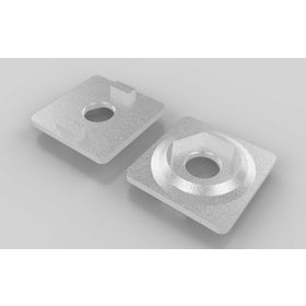 Adapterplatte für Lenkrolle, Nut 10