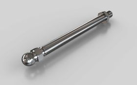 Gewindestange für Gelenkstellfüße, M12 x 150 mm, Kugelkopf-D=15 mm