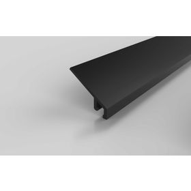Schutzscheibenprofil Clipleiste, schwarz, Nut 8