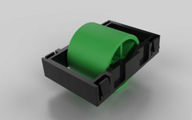 Rolleinsatz D28, Rollenabstand 50 / Teilung 50 für Aluminium Rollenprofil, ohne Spurkranz