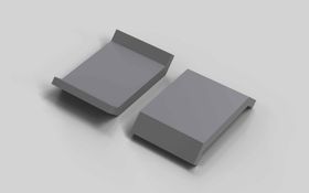 Abdeckkappe für Winkel 30 x 30, signalgrau RAL 7004, Nut 8/10