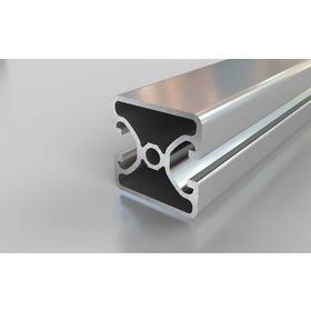 Aluminiumprofil, 40x40 mm, E, 2N180, Nut 8