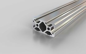 Aluminiumprofil, 40 x 20 mm, 2N, Nut 5
